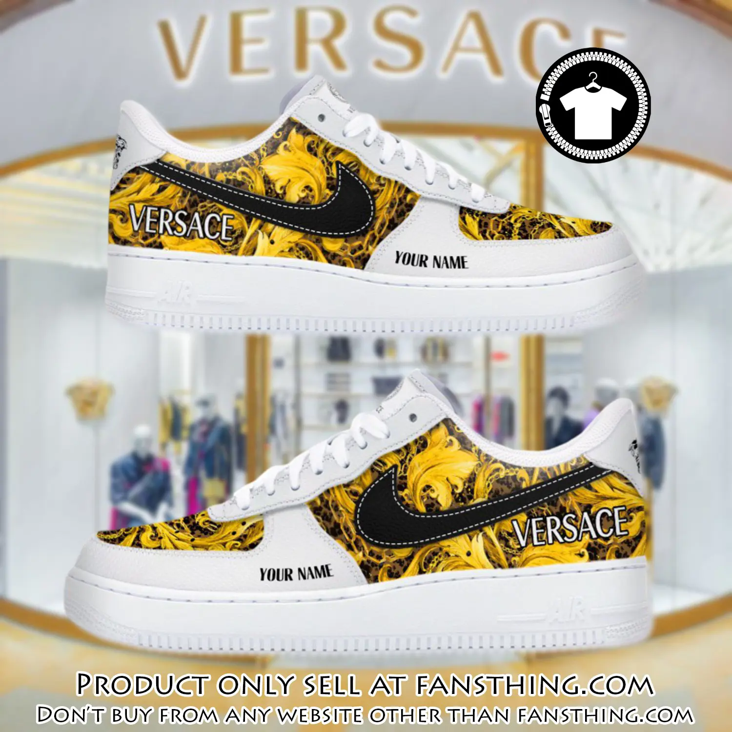 Personalized versace luxury air force 1 sneakers limited af1 shoes oaf1018 fst4522373
